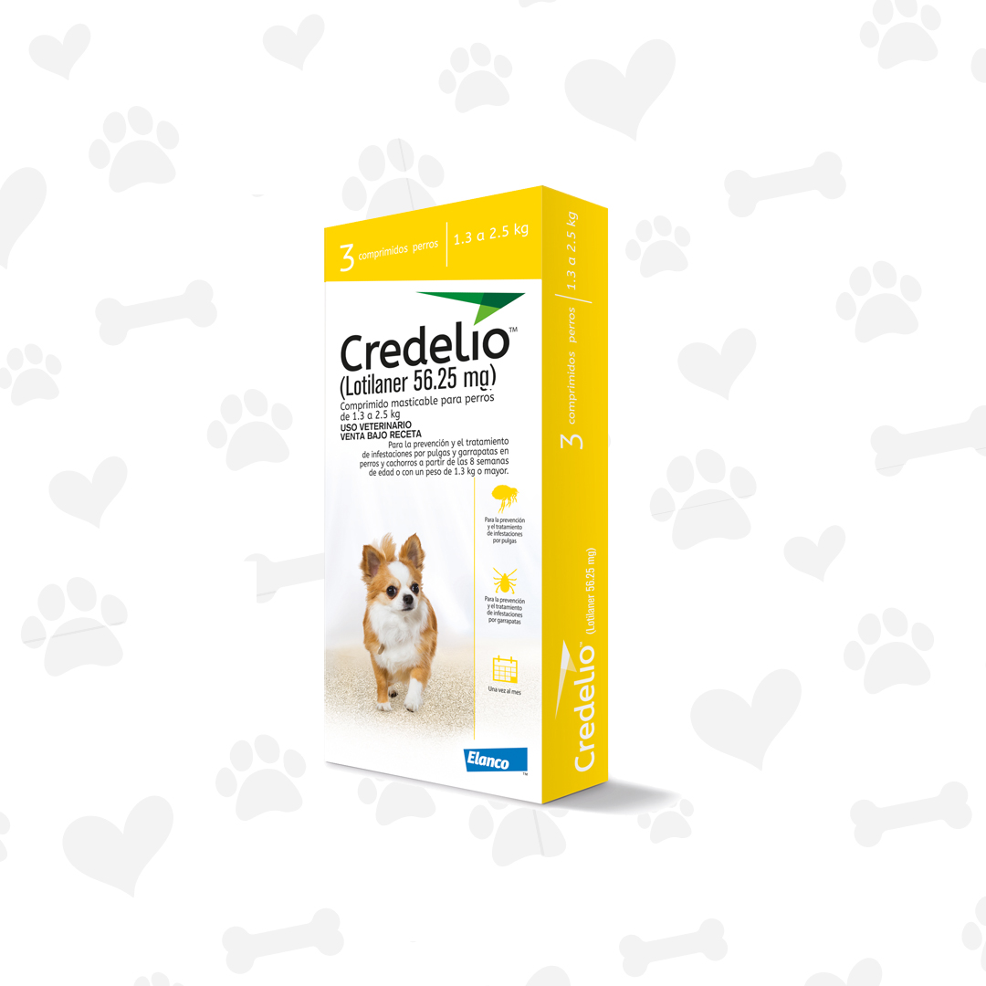Credelio 1.3 - 2.5kg Tableta Anti pulgas y Garrapatas (Precio por tableta)