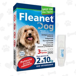Fleanet pipeta de perro 2 10 kg - Cada unidad