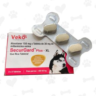 SecurGar tableta para perro 30 60 kg - Caja de 1 unidad